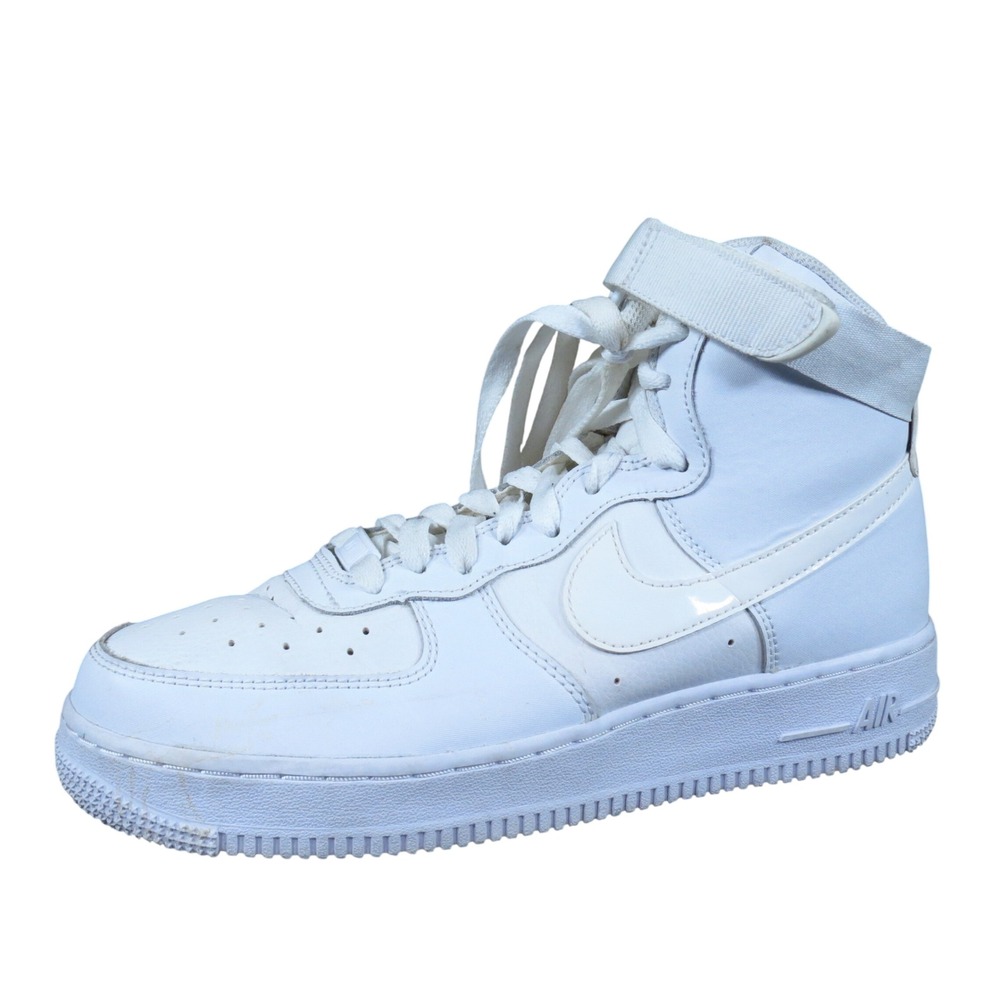 Nike Air Force 1 High LE Kids Basketball Shoe Sz 7Y Casual Triple White Leather